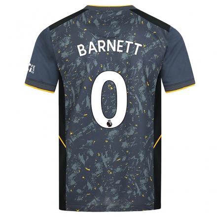 Naisten Jalkapallo Ty Barnett #0 Harmaa Vieraspaita 2021/22 Lyhythihainen Paita T-paita