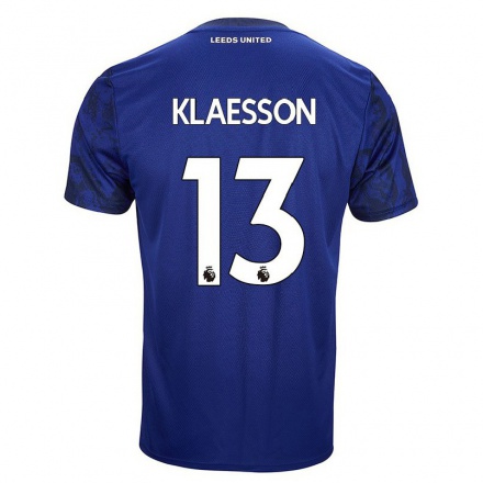 Naisten Jalkapallo Kristoffer Klaesson #13 Kuninkaallisen Sininen Vieraspaita 2021/22 Lyhythihainen Paita T-paita