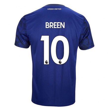 Naisten Jalkapallo Lauren Breen #10 Kuninkaallisen Sininen Vieraspaita 2021/22 Lyhythihainen Paita T-paita