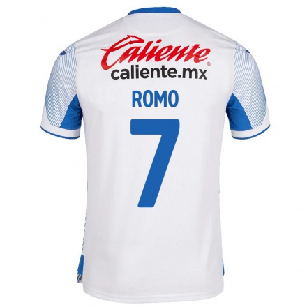 Naisten Jalkapallo Luis Romo #7 Valkoinen Vieraspaita 2021/22 Lyhythihainen Paita T-paita