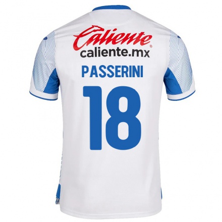 Naisten Jalkapallo Lucas Passerini #18 Valkoinen Vieraspaita 2021/22 Lyhythihainen Paita T-paita