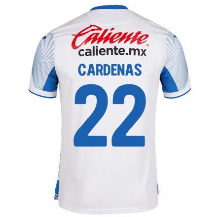 Naisten Jalkapallo Nataly Cardenas #22 Valkoinen Vieraspaita 2021/22 Lyhythihainen Paita T-paita