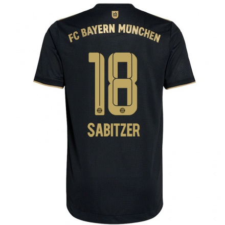 Naisten Jalkapallo Marcel Sabitzer #18 Musta Vieraspaita 2021/22 Lyhythihainen Paita T-paita
