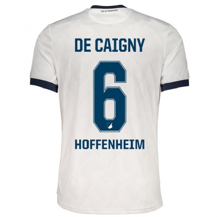 Naisten Jalkapallo Tine De Caigny #6 Valkoinen Vieraspaita 2021/22 Lyhythihainen Paita T-paita