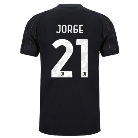 Naisten Jalkapallo Kaio Jorge #21 Musta Vieraspaita 2021/22 Lyhythihainen Paita T-paita