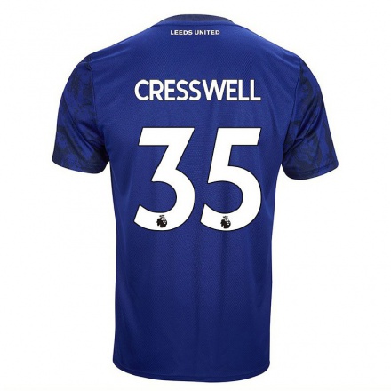 Naisten Jalkapallo Charlie Cresswell #35 Kuninkaallisen Sininen Vieraspaita 2021/22 Lyhythihainen Paita T-paita