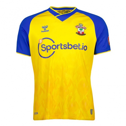 Naisten Jalkapallo Armando Broja #18 Keltainen Sininen Vieraspaita 2021/22 Lyhythihainen Paita T-paita