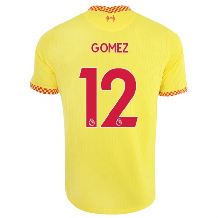 Naisten Jalkapallo Joe Gomez #12 Keltainen 3. Paita 2021/22 Lyhythihainen Paita T-paita