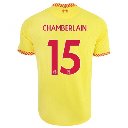 Naisten Jalkapallo Alex Oxlade-Chamberlain #15 Keltainen 3. Paita 2021/22 Lyhythihainen Paita T-paita