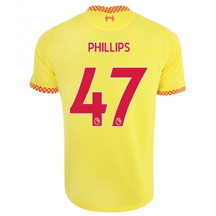 Naisten Jalkapallo Nathaniel Phillips #47 Keltainen 3. Paita 2021/22 Lyhythihainen Paita T-paita