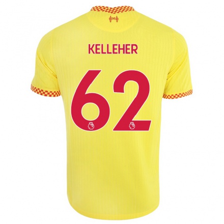 Naisten Jalkapallo Caoimhin Kelleher #62 Keltainen 3. Paita 2021/22 Lyhythihainen Paita T-paita
