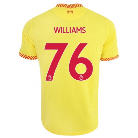 Naisten Jalkapallo Neco Williams #76 Keltainen 3. Paita 2021/22 Lyhythihainen Paita T-paita