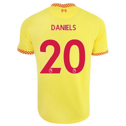 Naisten Jalkapallo Yana Daniels #20 Keltainen 3. Paita 2021/22 Lyhythihainen Paita T-paita