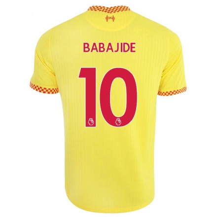 Naisten Jalkapallo Rinsola Babajide #10 Keltainen 3. Paita 2021/22 Lyhythihainen Paita T-paita
