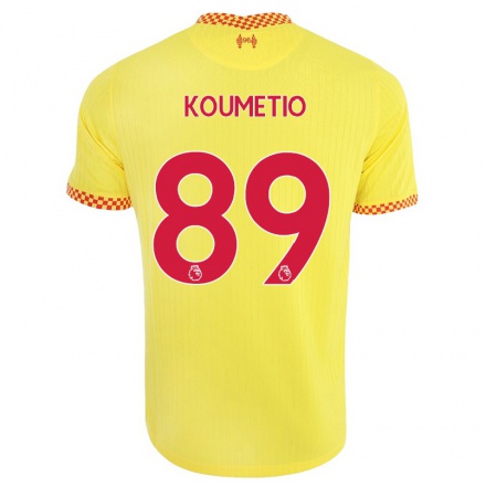 Naisten Jalkapallo Billy Koumetio #89 Keltainen 3. Paita 2021/22 Lyhythihainen Paita T-paita