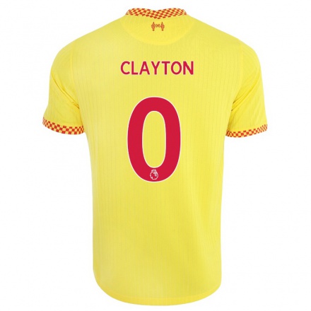 Naisten Jalkapallo Tom Clayton #0 Keltainen 3. Paita 2021/22 Lyhythihainen Paita T-paita