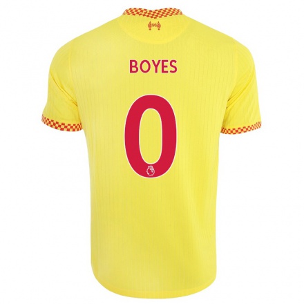 Naisten Jalkapallo Morgan Boyes #0 Keltainen 3. Paita 2021/22 Lyhythihainen Paita T-paita
