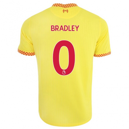 Naisten Jalkapallo Conor Bradley #0 Keltainen 3. Paita 2021/22 Lyhythihainen Paita T-paita