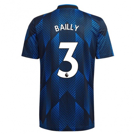 Naisten Jalkapallo Eric Bailly #3 Tummansininen 3. Paita 2021/22 Lyhythihainen Paita T-paita