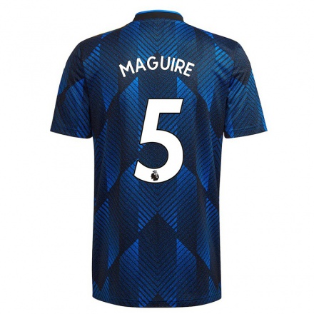 Naisten Jalkapallo Harry Maguire #5 Tummansininen 3. Paita 2021/22 Lyhythihainen Paita T-paita