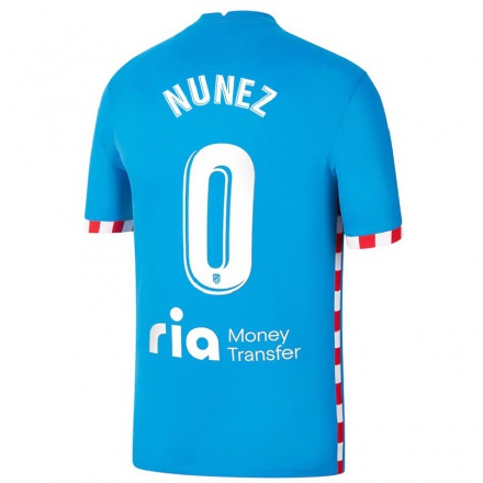 Naisten Jalkapallo Rafael Nunez #0 Sininen 3. Paita 2021/22 Lyhythihainen Paita T-paita