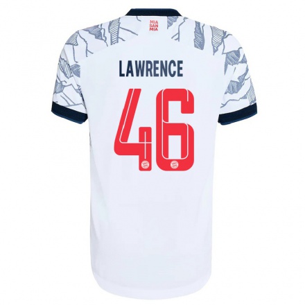 Naisten Jalkapallo Jamie Lawrence #46 Harmaa Valkoinen 3. Paita 2021/22 Lyhythihainen Paita T-paita