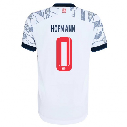 Naisten Jalkapallo Benjamin Hofmann #0 Harmaa Valkoinen 3. Paita 2021/22 Lyhythihainen Paita T-paita