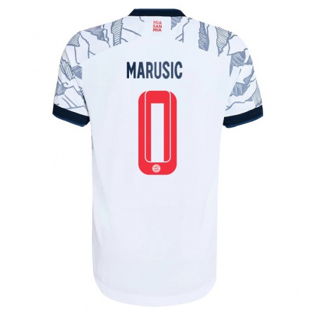 Naisten Jalkapallo Gabriel Marusic #0 Harmaa Valkoinen 3. Paita 2021/22 Lyhythihainen Paita T-paita