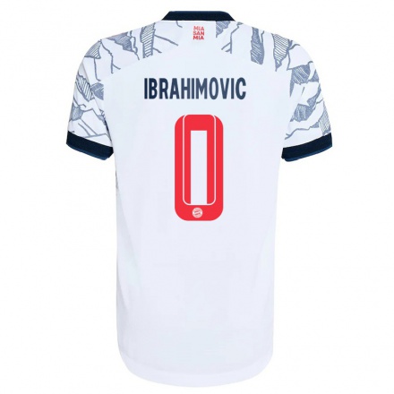 Naisten Jalkapallo Arijon Ibrahimovic #0 Harmaa Valkoinen 3. Paita 2021/22 Lyhythihainen Paita T-paita