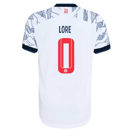 Naisten Jalkapallo Giancarlo Lore #0 Harmaa Valkoinen 3. Paita 2021/22 Lyhythihainen Paita T-paita