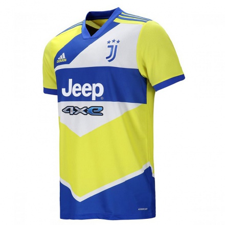Naisten Jalkapallo Raffaele Spina #0 Sininen Keltainen 3. Paita 2021/22 Lyhythihainen Paita T-paita