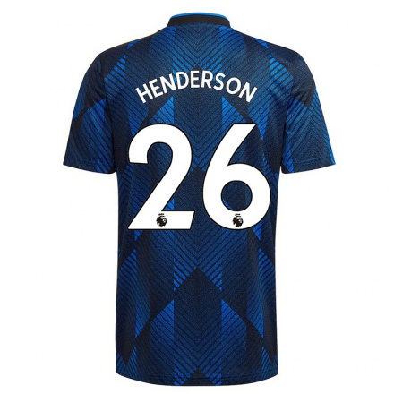 Naisten Jalkapallo Dean Henderson #26 Tummansininen 3. Paita 2021/22 Lyhythihainen Paita T-paita