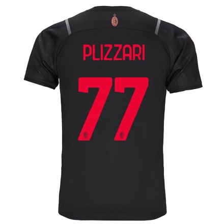 Naisten Jalkapallo Alessandro Plizzari #77 Musta 3. Paita 2021/22 Lyhythihainen Paita T-paita