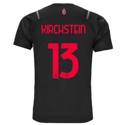 Naisten Jalkapallo Merle Kirchstein #13 Musta 3. Paita 2021/22 Lyhythihainen Paita T-paita