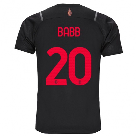 Naisten Jalkapallo Selena Babb #20 Musta 3. Paita 2021/22 Lyhythihainen Paita T-paita