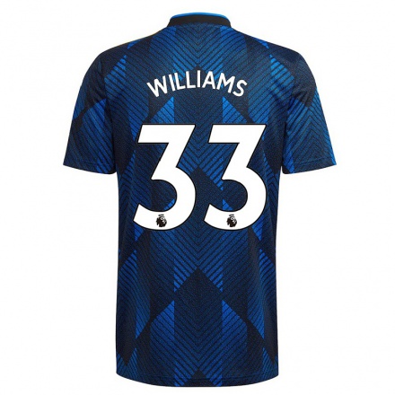 Naisten Jalkapallo Brandon Williams #33 Tummansininen 3. Paita 2021/22 Lyhythihainen Paita T-paita