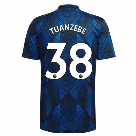 Naisten Jalkapallo Axel Tuanzebe #38 Tummansininen 3. Paita 2021/22 Lyhythihainen Paita T-paita
