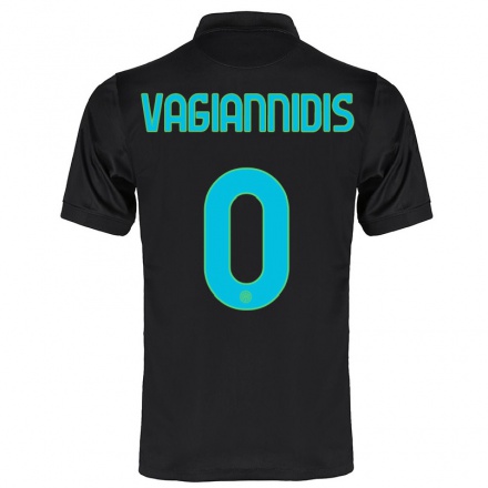 Naisten Jalkapallo Georgios Vagiannidis #0 Musta 3. Paita 2021/22 Lyhythihainen Paita T-paita