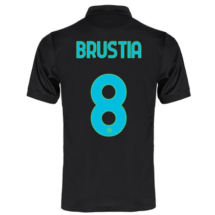 Naisten Jalkapallo Martina Brustia #8 Musta 3. Paita 2021/22 Lyhythihainen Paita T-paita