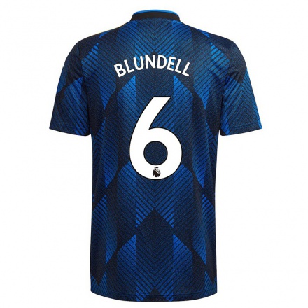 Naisten Jalkapallo Hannah Blundell #6 Tummansininen 3. Paita 2021/22 Lyhythihainen Paita T-paita