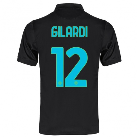 Naisten Jalkapallo Astrid Gilardi #12 Musta 3. Paita 2021/22 Lyhythihainen Paita T-paita