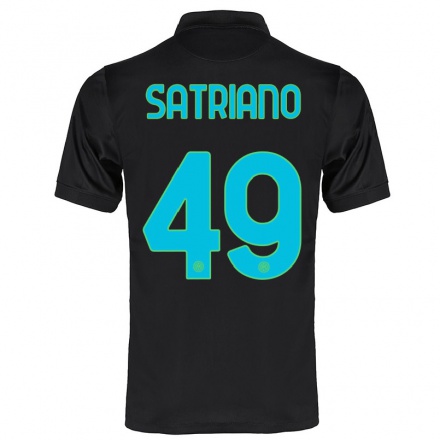 Naisten Jalkapallo Martin Satriano #49 Musta 3. Paita 2021/22 Lyhythihainen Paita T-paita