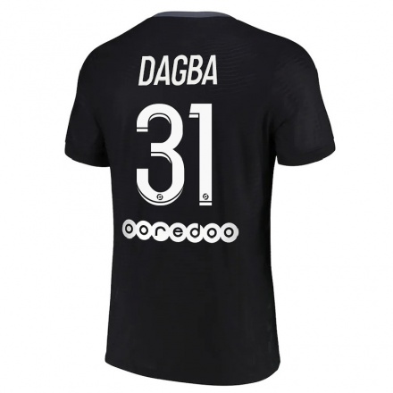 Naisten Jalkapallo Colin Dagba #31 Musta 3. Paita 2021/22 Lyhythihainen Paita T-paita