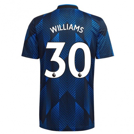 Naisten Jalkapallo Chloe Williams #30 Tummansininen 3. Paita 2021/22 Lyhythihainen Paita T-paita