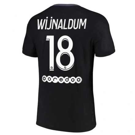 Naisten Jalkapallo Georginio Wijnaldum #18 Musta 3. Paita 2021/22 Lyhythihainen Paita T-paita