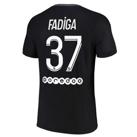Naisten Jalkapallo Bandiougou Fadiga #37 Musta 3. Paita 2021/22 Lyhythihainen Paita T-paita