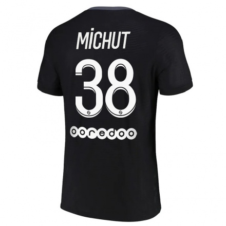 Naisten Jalkapallo Edouard Michut #38 Musta 3. Paita 2021/22 Lyhythihainen Paita T-paita