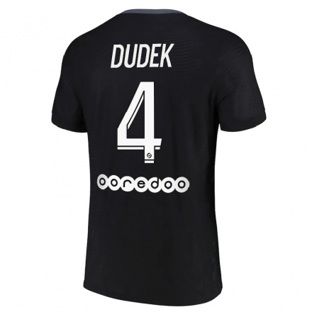 Naisten Jalkapallo Paulina Dudek #4 Musta 3. Paita 2021/22 Lyhythihainen Paita T-paita