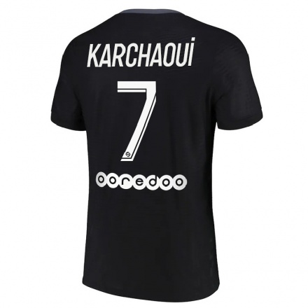 Naisten Jalkapallo Sakina Karchaoui #7 Musta 3. Paita 2021/22 Lyhythihainen Paita T-paita