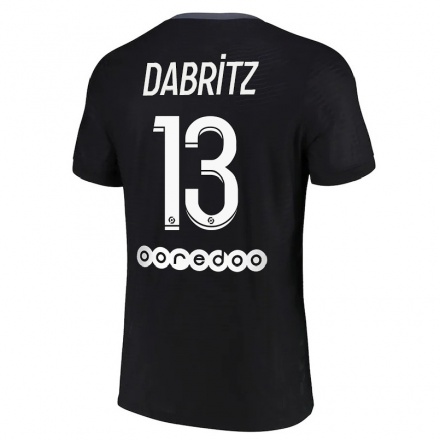 Naisten Jalkapallo Sara Dabritz #13 Musta 3. Paita 2021/22 Lyhythihainen Paita T-paita